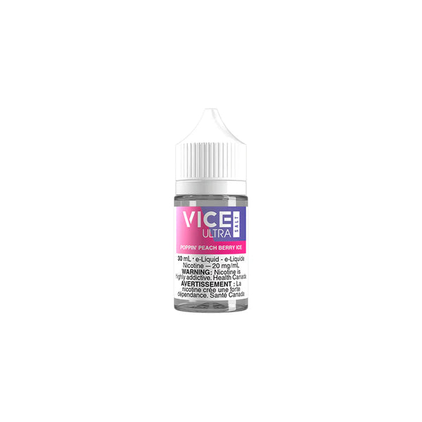 Vice Ultra Salt - Poppin Peach Berries Ice